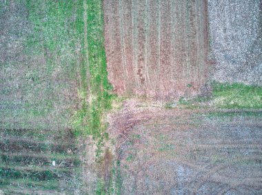 Kırsal Arazinin Havadan Görünümü 