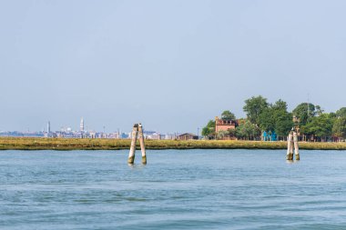 Burano Murano şehri, Venedik, İtalya 