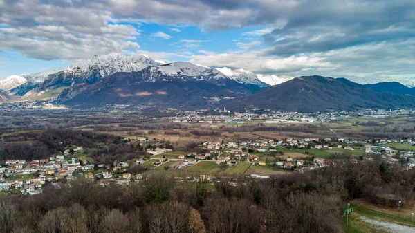Talya Nın Udine Eyaletinin Havadan Görüntüsü — Stok fotoğraf