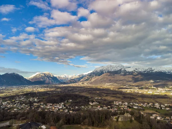 Talya Nın Dağlık Kesimindeki Monte Buja Nın Hava Manzarası — Stok fotoğraf