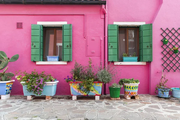 Murano Burano Şehrinin Gündüz Çekimi Talya — Stok fotoğraf