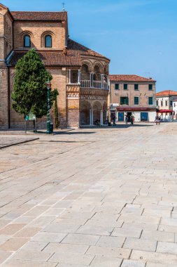 Burano Murano şehri, Venedik, İtalya 