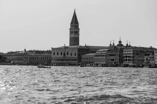 Svart Och Vit Stadsbild Burano Murano Venedig Italien — Stockfoto