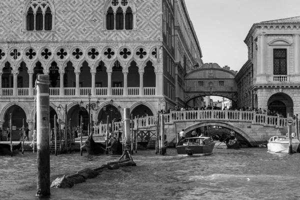 Paysage Urbain Noir Blanc Burano Murano Venise Italie — Photo