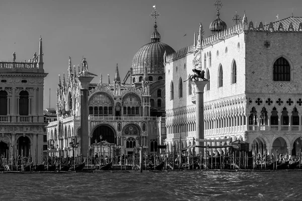 Black White Cityscape Burano Murano Venice Italy — 스톡 사진