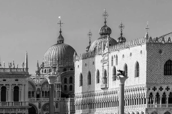 Fekete Fehér Murano Burano Városkép Olaszország — Stock Fotó