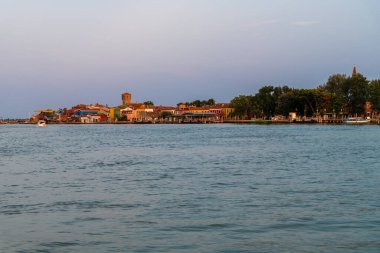 Burano Murano şehri, Venedik, İtalya 