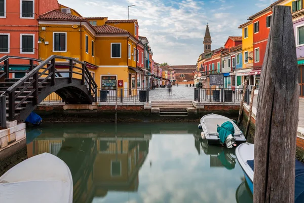 День Днем Канал Бурано Мурано Cityscape Венеція Італія — стокове фото