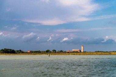 Burano Murano şehri, Venedik, İtalya 