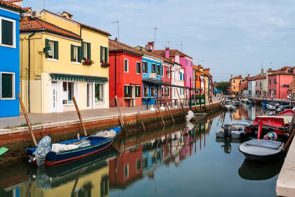 ムラーノブラノの街並み ヴェネツィア イタリア — ストック写真