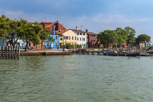 Burano Murano Kanaal Stadsgezicht Venetië Italië — Stockfoto