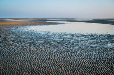 Kışın Lignano Sabbiadoro plajı