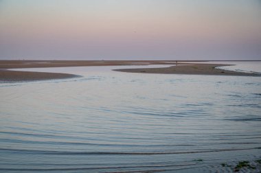 Kışın Lignano Sabbiadoro plajı