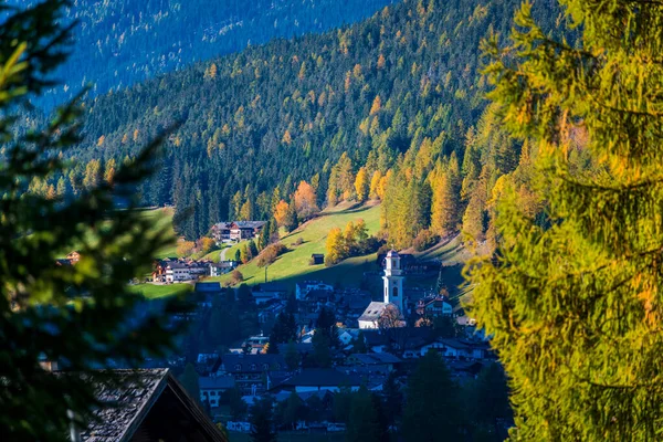 Vista Panorâmica Majestosa Paisagem Das Dolomitas Val Fiscalina Tirol Sul — Fotografia de Stock