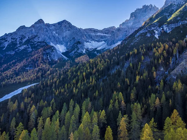 Malebný Pohled Majestátní Krajinu Dolomit Val Fiscalina Jižní Tyrolsko — Stock fotografie