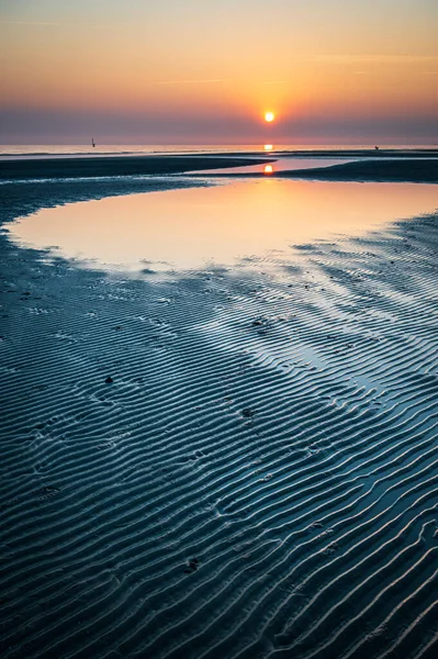 落日在海面上的风景 — 图库照片