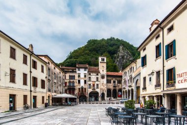 Eski Vittorio Veneto 'nun manzarası