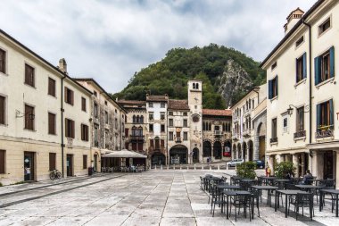 Eski Vittorio Veneto 'nun manzarası