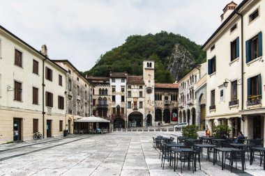 Eski Vittorio Veneto 'nun manzarası