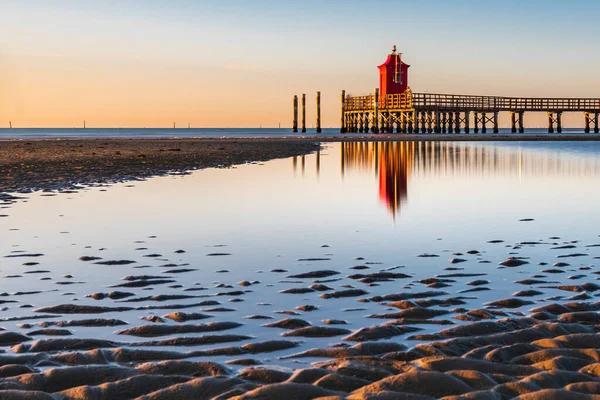 Fantastic Sunrise Lignano Sabbiadoro Port Colorful Outdoor Scene Adriatic Coast — Stock Photo, Image