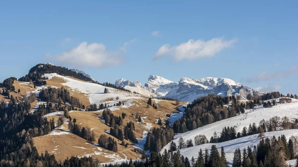 Immagine Panoramica Dell Alpe Siusi Nelle Dolomiti Italia — Foto Stock