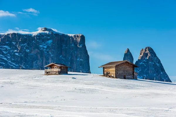 Εικόνα Πανοράματος Του Seiser Alm Alpe Siusi Στους Δολομίτες Της — Φωτογραφία Αρχείου