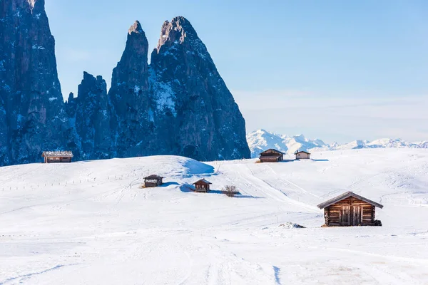 Εικόνα Πανοράματος Του Seiser Alm Alpe Siusi Στους Δολομίτες Της — Φωτογραφία Αρχείου