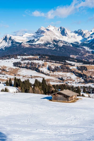 Imagen Panorámica Del Seiser Alm Alpe Siusi Los Dolomitas Italia —  Fotos de Stock