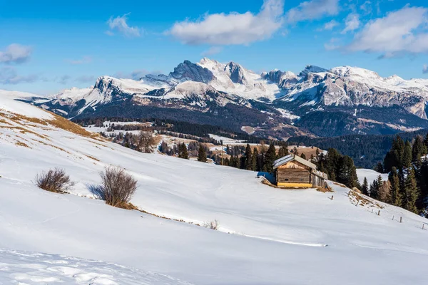 Imagen Panorámica Del Seiser Alm Alpe Siusi Los Dolomitas Italia —  Fotos de Stock