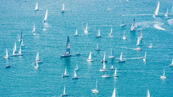 Der Golf Von Triest Und Das Rennen Der Barcolana Italien — Stockfoto