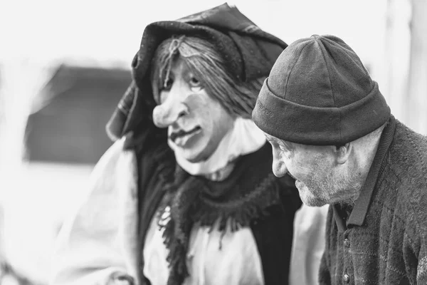 Carnaval Sauris Montanhoso Território Carnia Friuli Venezia Giulia — Fotografia de Stock