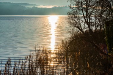 Sabahları nehir manzarası 