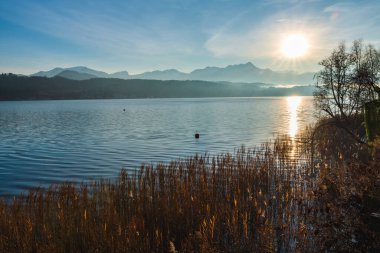 Sabahları nehir manzarası 