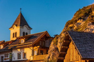 Eski kasabanın manzarası. İtalya 