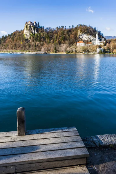 Hermosa Vista Del Lago Bled Eslovenia Bled Eslovenia —  Fotos de Stock