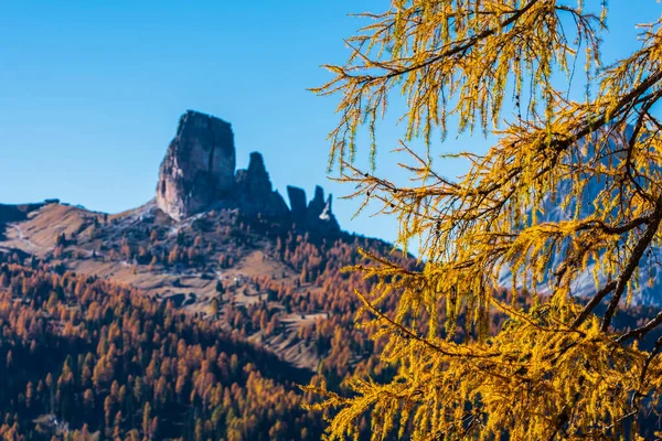 Malerischer Blick Auf Die Herbstliche Berglandschaft Der Dolomiten Cortina Ampezzo — Stockfoto