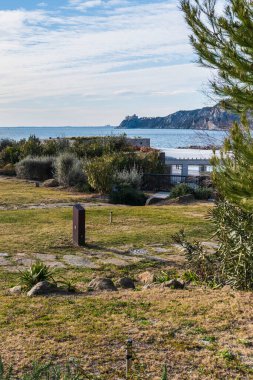 Portopiccolo, İtalya 'nın güzel manzarası