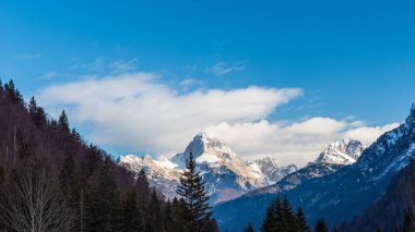 Doğa, seyahat. Güzel manzara. Predil, İtalya