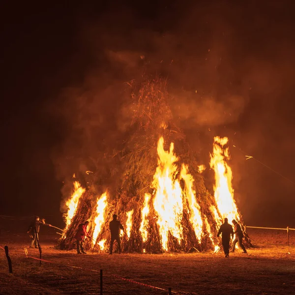 Fuegos Epifanía Friuli — Foto de Stock