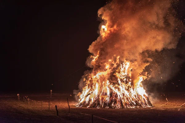 Fogos Epifania Friuli — Fotografia de Stock