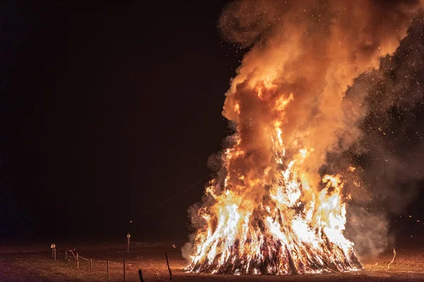 Fogos Epifania Friuli — Fotografia de Stock