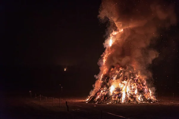 Fogos Epifania Friuli — Fotografia de Stock