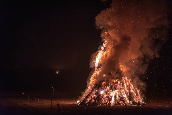 Fogos Epifania Friuli — Fotografia de Stock