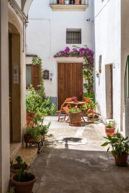 Galatina, İtalya 'nın mimarisinin güzel manzarası