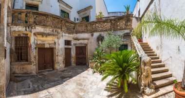 Galatina, İtalya 'nın mimarisinin güzel manzarası