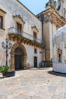 Galatina, İtalya 'nın mimarisinin güzel manzarası