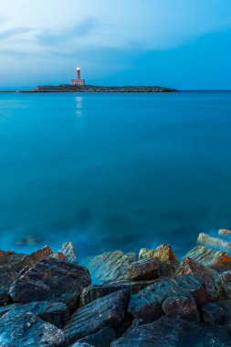 Geceleri Puglia Kasabası