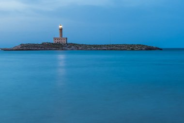 Geceleri Puglia Kasabası