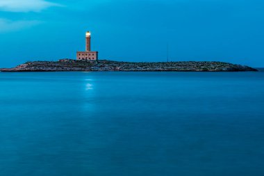 Geceleri Puglia Kasabası