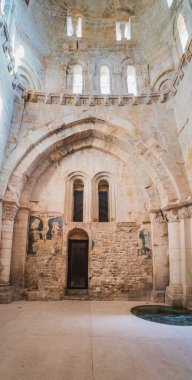 Monte Sant Angelo 'daki eski kasaba, Puglia, İtalya